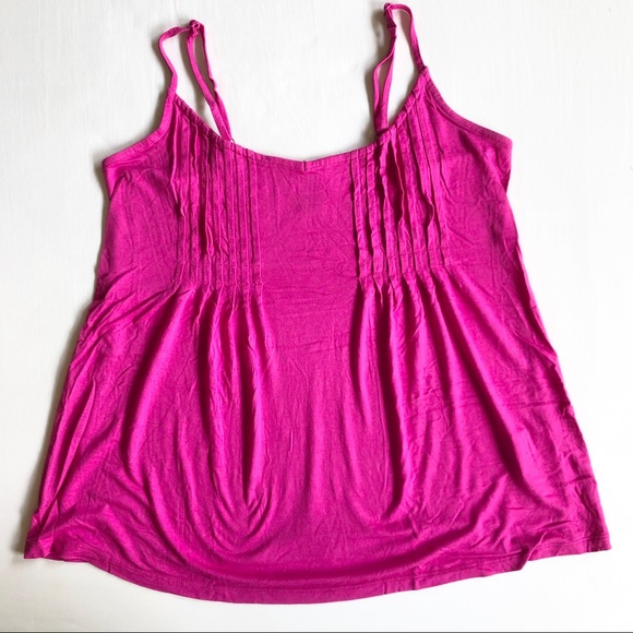 Old Navy Pink Adjustable Shoulder Strip Tank Top S - Picture 2 of 7